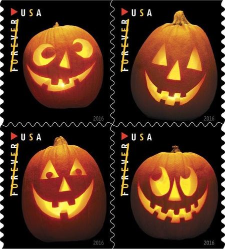Jack-O'-Lanterns 2016 Halloween - 5 Booklets (100 Pcs)